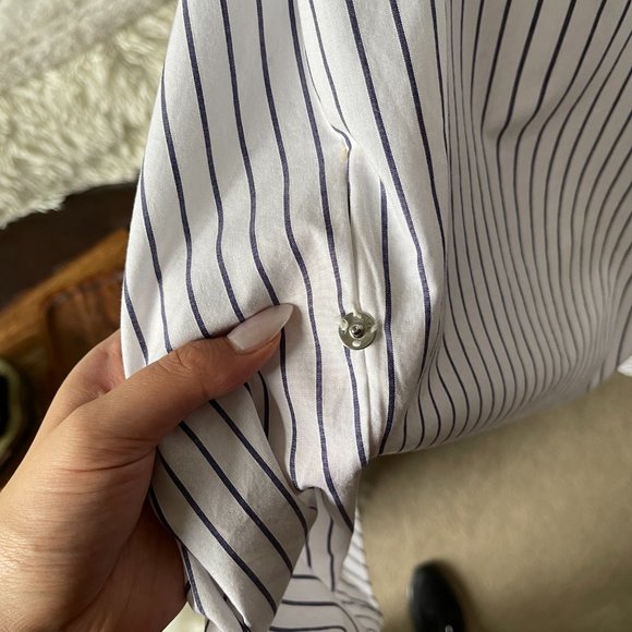 100% Cotton Asymmetrical Shirt Dress - Picture 8 of 8